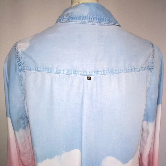 *CUSTOM “JULY4” DYED EMBELLISHED BUTTON DOWN SHIRT - Picture 7 of 7